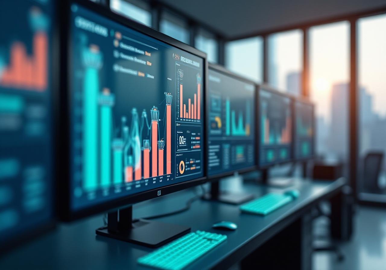 Productivity dashboard showing high growth analytics